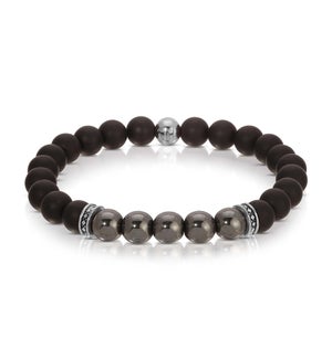 Bracelet - Matt Black Onyx and Hematite