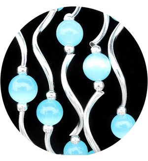 Powder Blue Cats Eye Bracelet