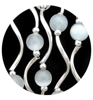 Silver Sand Cats Eye Bracelet