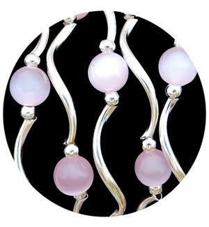 Lilac Cats Eye Bracelet