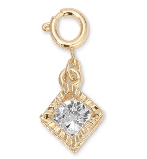 Charm - Rhinestone Diamond (gold)