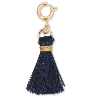 Charm - Navy Tassel (gold)