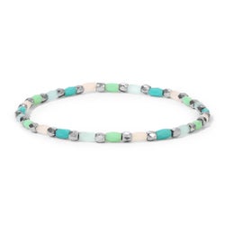 Crystal Mix Seaside Stretch Bracelet (silver)