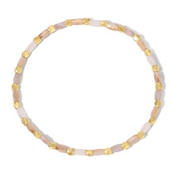 Crystal Mix Champagne Stretch Bracelet (gold)