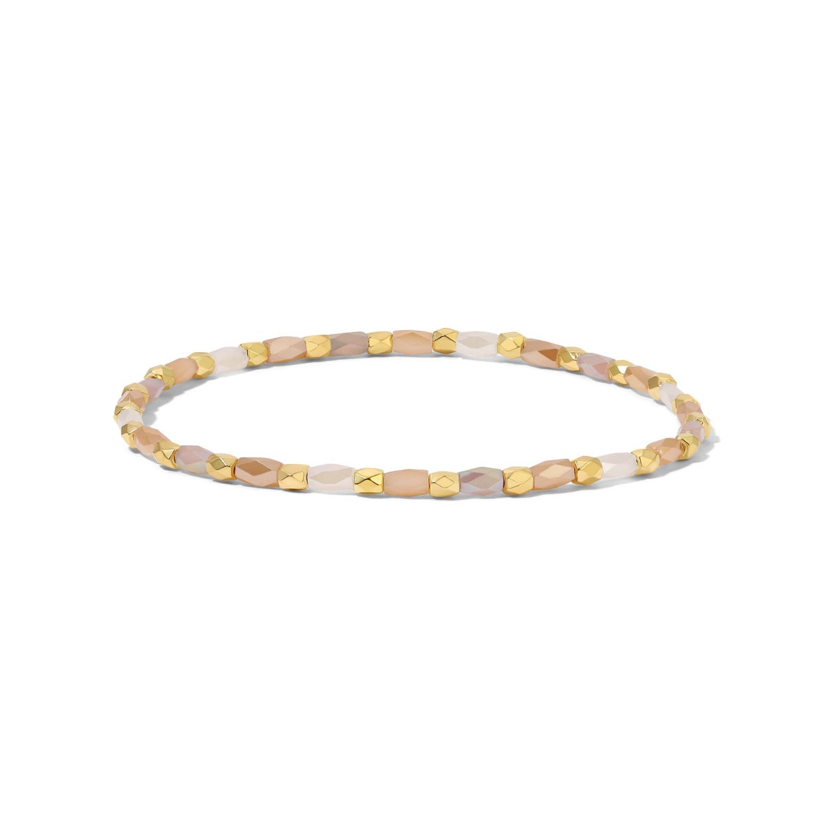 Crystal Mix Champagne Stretch Bracelet (gold)