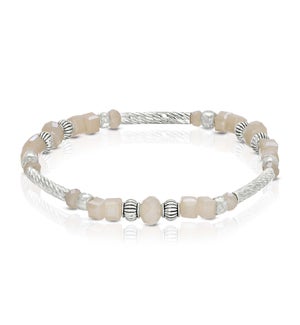 Crystal Square Bracelet - Champagne ab (w/ Silver)