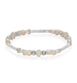 Crystal Square Bracelet - Champagne ab (w/ Silver)