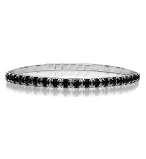 Crystal Tennis Bracelet-Black