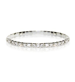 Crystal Tennis Bracelet-Clear