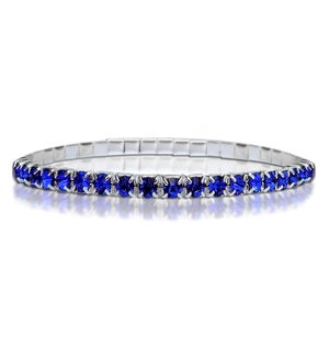 Crystal Tennis Bracelet-Sapphire