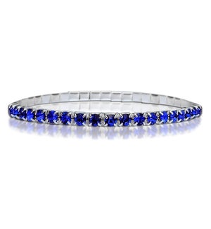 Crystal Tennis Bracelet-Sapphire