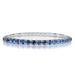 Crystal Tennis Bracelet-Light Sapphire