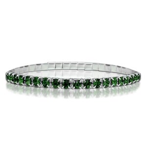 Crystal Tennis Bracelet-Emerald