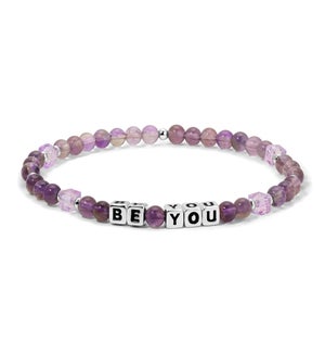 Be You - Amethyst and Lavender crystal / Sterling Si