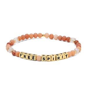 Free Spirit - Pink Aventurine and Clear crystal / 14