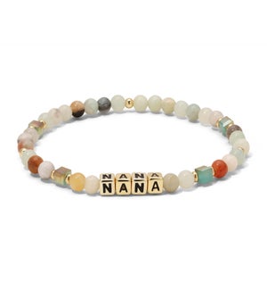 Nana - Amazonite and Sand n Sea crystal / 14k gold p