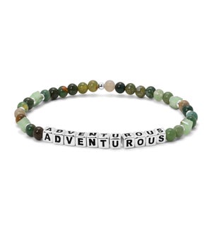 Adventurous - India Agate and Twilight Sage crystal