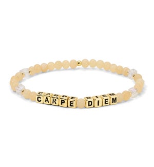 Carpe Diem - Honey Onyx and Clear crystal / Sterling