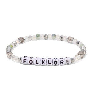 Folklore - Silver and Clear Crystals Bracelet