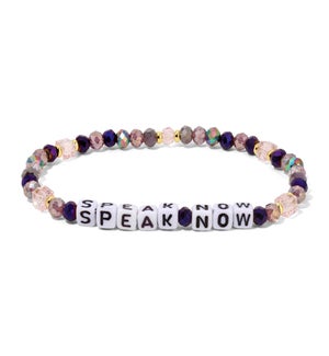 Speak Now - Purple and Lavender Crystals Bracelet