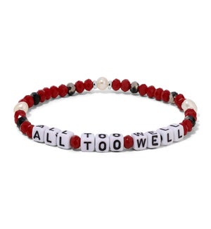 All Too Well - Cabernet and Black Crystals w/ Pearls