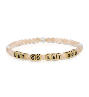 Let Go Let God - Carmel Cream Crys and Pearl /Gold