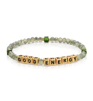 Good Energy - Twilight sage crystal / Gold