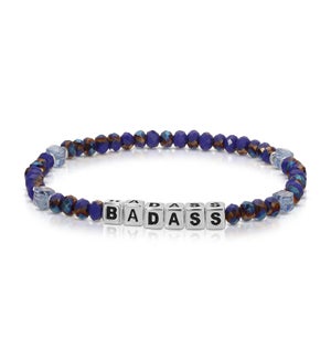 Badass - Midnight Blue crystal / Silver
