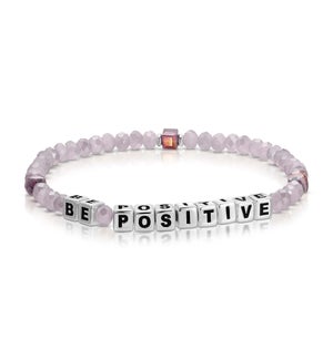 Be Positive - Periwinkle crystal / Silver
