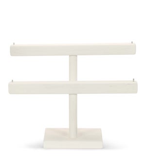 2-tier medium wood bar display