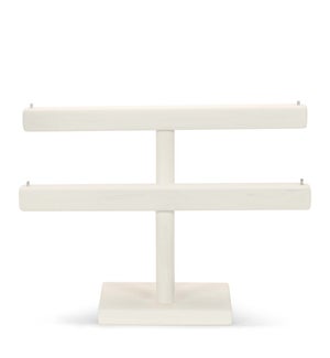 2-tier medium wood bar display