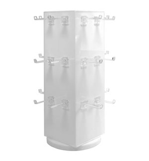 4-sided Small 24-Peg Acrylic Spinner Display
