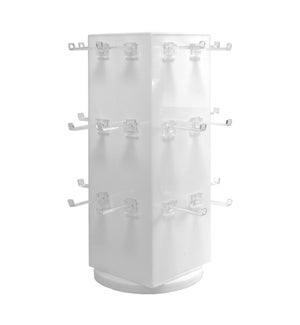 4-sided Small 24-Peg Acrylic Spinner Display