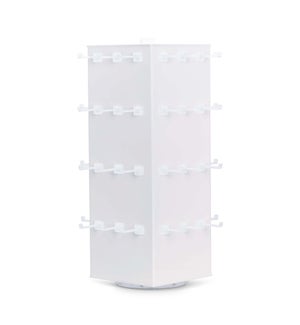 4-sided Large 48-Peg Acrylic Spinner Display