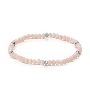 Mini Crystal Bracelet - Blush ab / Silver