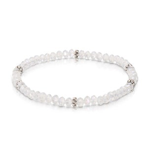 Mini Crystal Bracelet - Clear AB / Silver