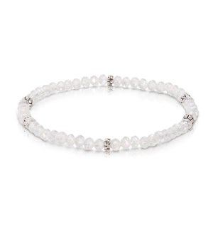 Mini Crystal Bracelet - Clear AB / Silver