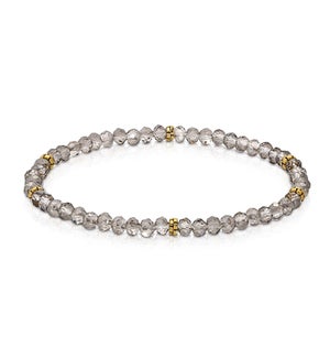Mini Crystal Bracelet - Black Diamond / Gold