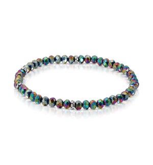 Mini Crystal Bracelet - Harlequin / Silver