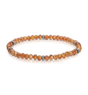 Mini Crystal Bracelet - Apricot AB / Silver