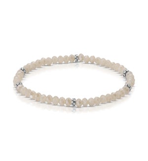 Mini Crystal Bracelet - Champagne AB / Silver