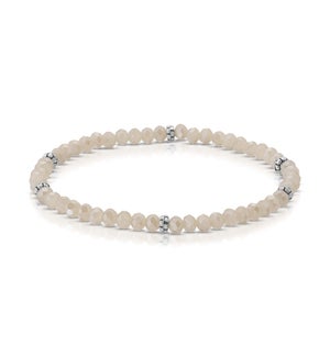 Mini Crystal Bracelet - Champagne AB / Silver