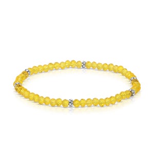 Mini Crystal Bracelet - Dandelion / Silver