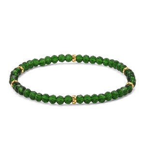 Mini Crystal Bracelet - Forest Green/Emerald Cryst