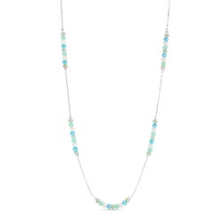 Seaside Mini Crystal and Silver Necklace