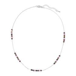 Purple Twilight Mini Crystal and Silver Necklace