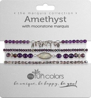 Marquis set - Amethyst w/ Moonstone / Silver