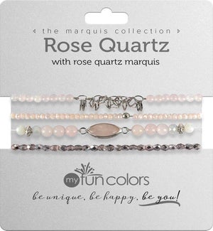 Marquis set - Rose Quartz w/ Rose Quartz / Silver