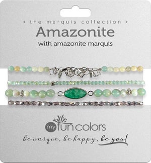 Marquis set - Amazonite w/ Amazonite / Silver