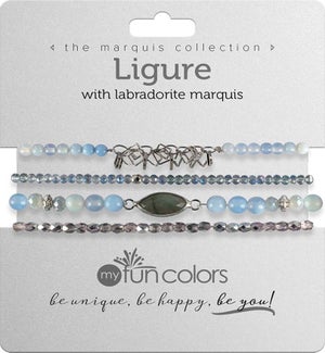 Marquis set - Ligure w/ Labradorite / Silver